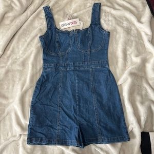 NWT DENIM ROMPER